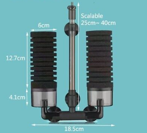 Bubble Flow Aquatics Dual Chamber Sponge Filter