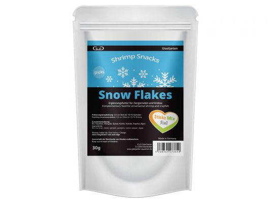 GlasGarten Shrimp Snacks Snow Flakes Sticks Mix 3 in 1