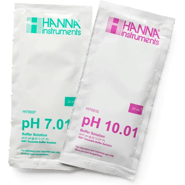 Hanna pH 7.01 and 10.01 Calibration Buffer Sachets