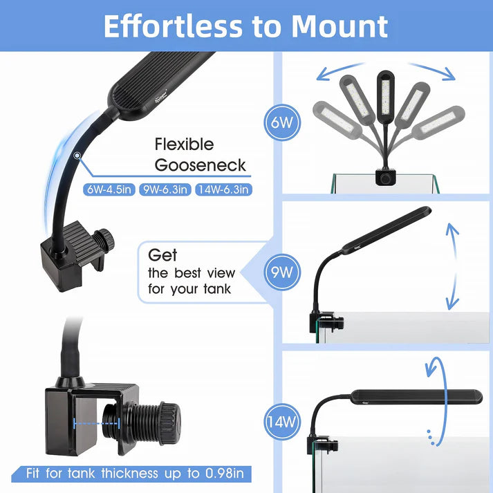 Hygger Aquarium Mini Clip On Light